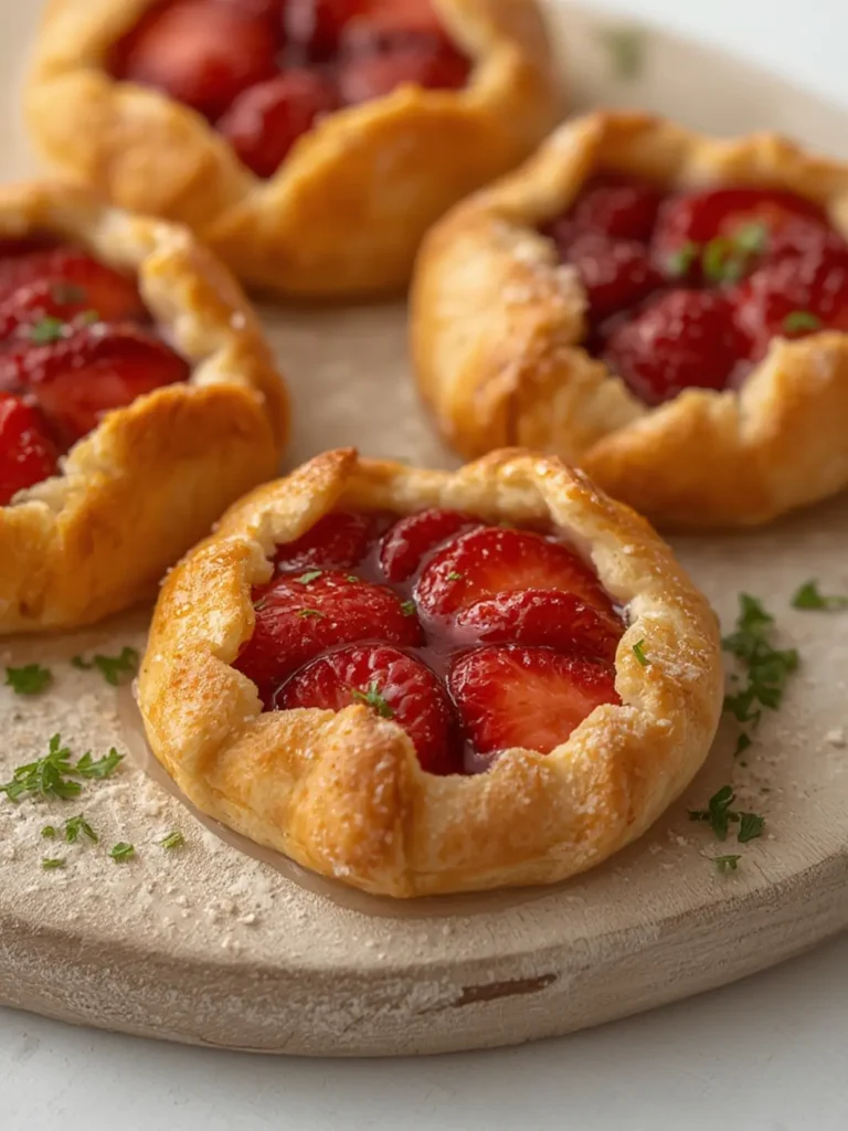 Mini Strawberry Galettes