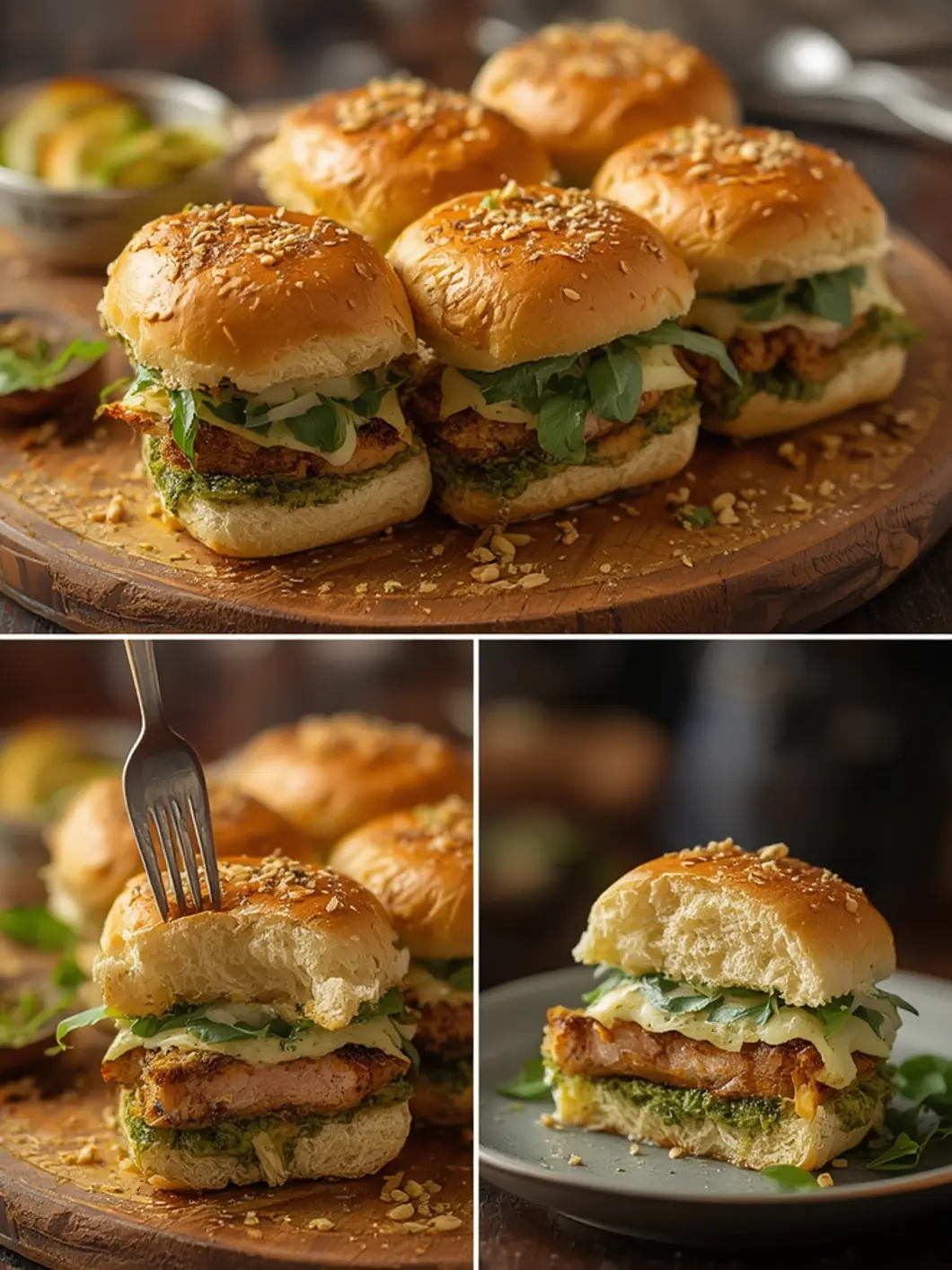Easy Pesto Chicken Sliders (15-Minute) 3 Pesto Chicken Sliders 1