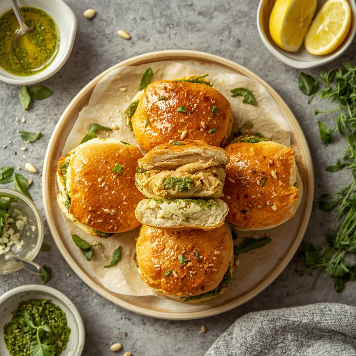 Easy Pesto Chicken Sliders (15-Minute) 2 Pesto Chicken Sliders 2