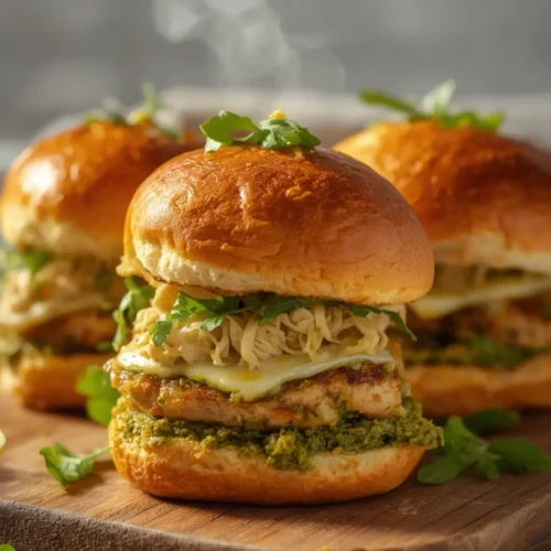 Easy Pesto Chicken Sliders (15-Minute) 6 Pesto Chicken Sliders