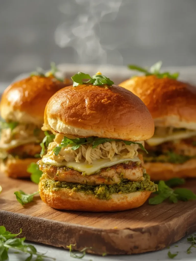 Pesto Chicken Sliders