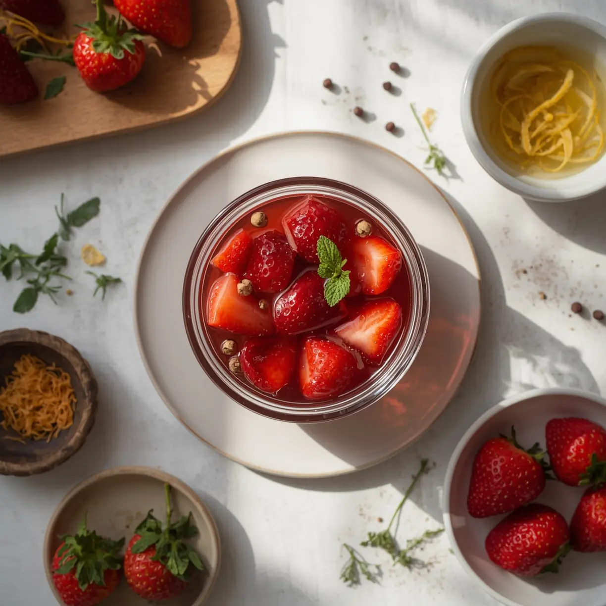 Easy Pickled Strawberries (5-Ingredient, 15-Minute) 2 Pickled Strawberries 2
