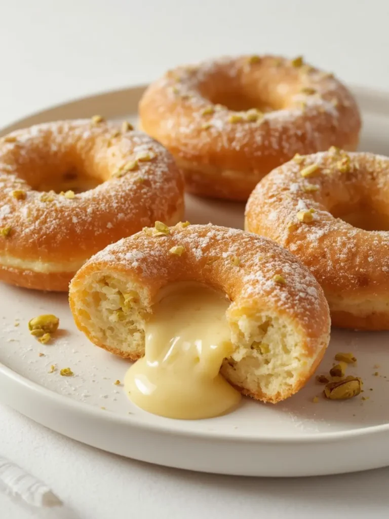 Pistachio Cream Donuts
