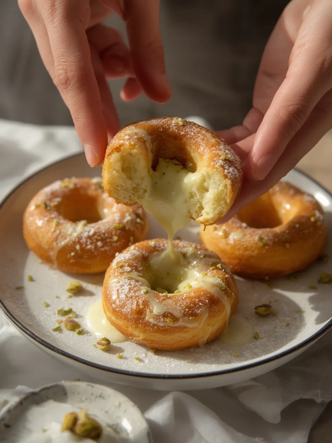 Pistachio Cream Donuts 4