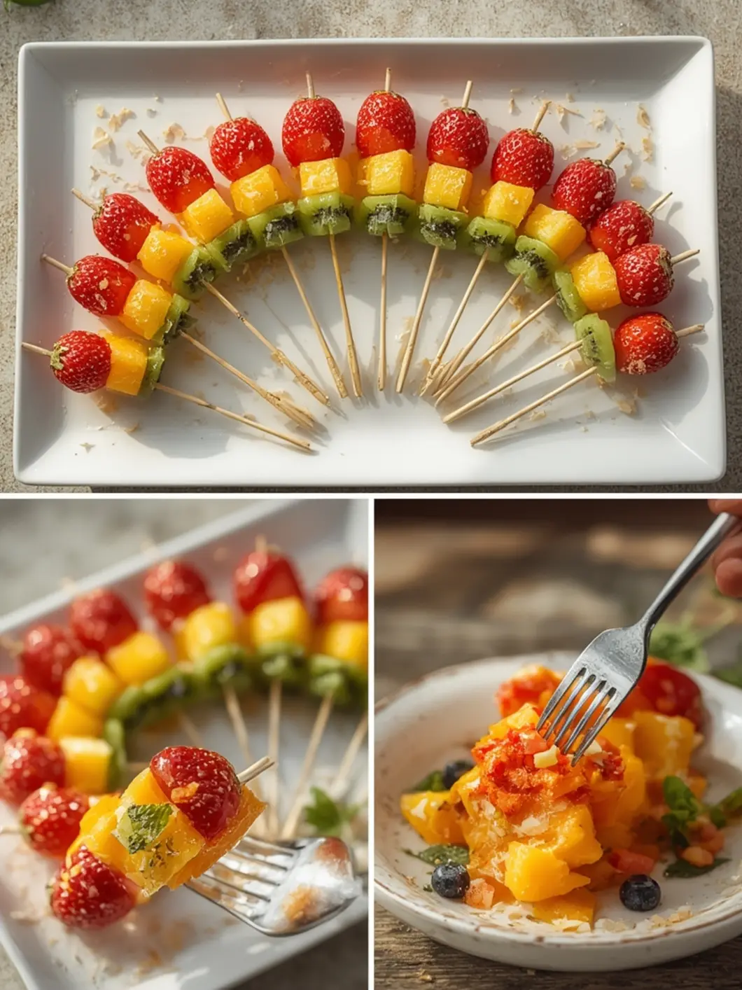 Rainbow Fruit Skewers 1