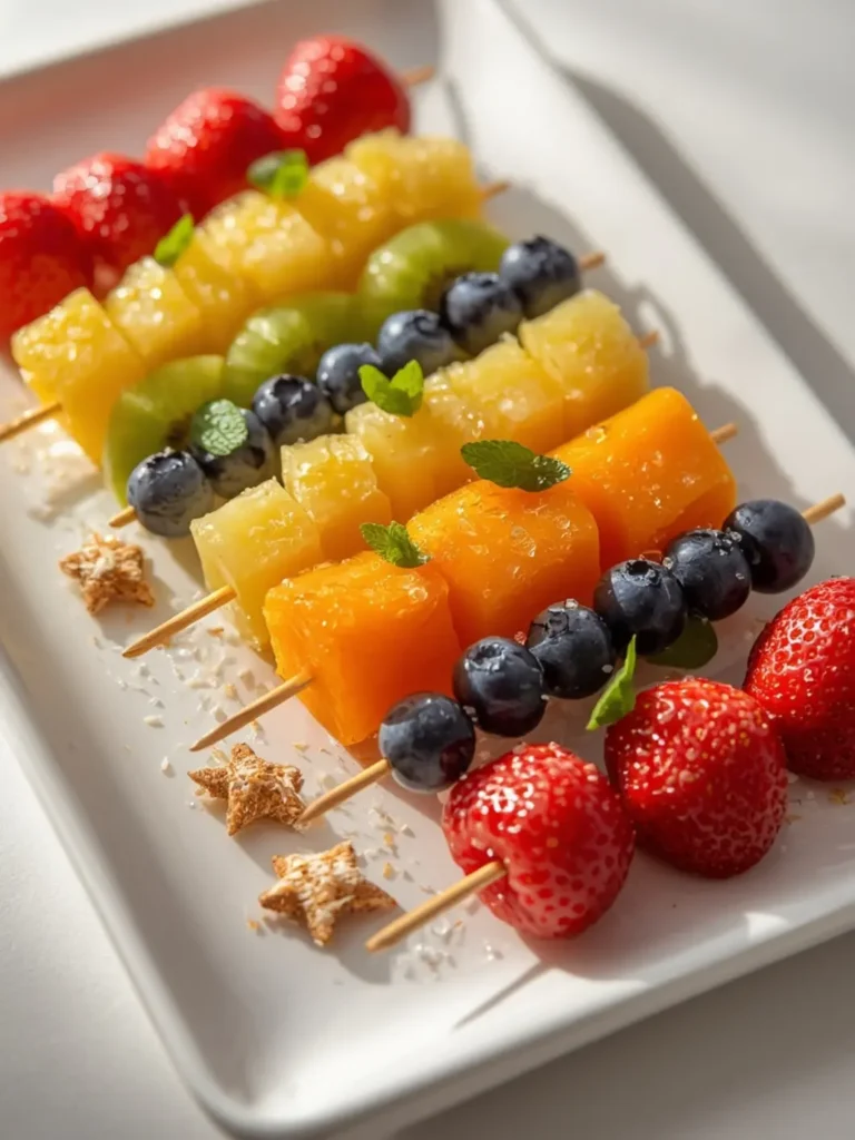 Rainbow Fruit Skewers