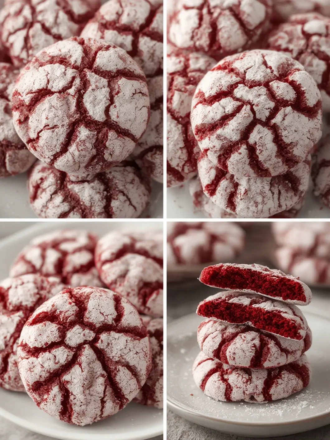 Red Velvet Crinkle Cookies 1