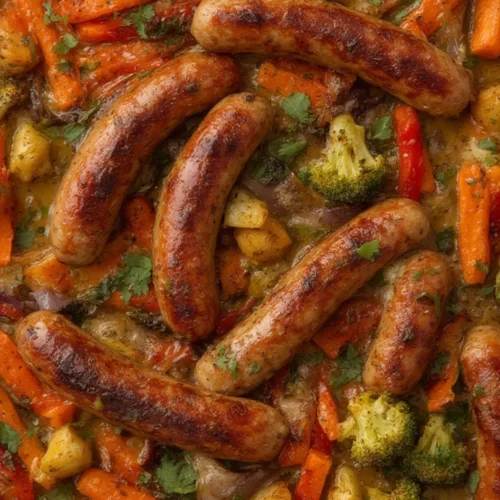 Sausage and Veggie Sheet Pan 3