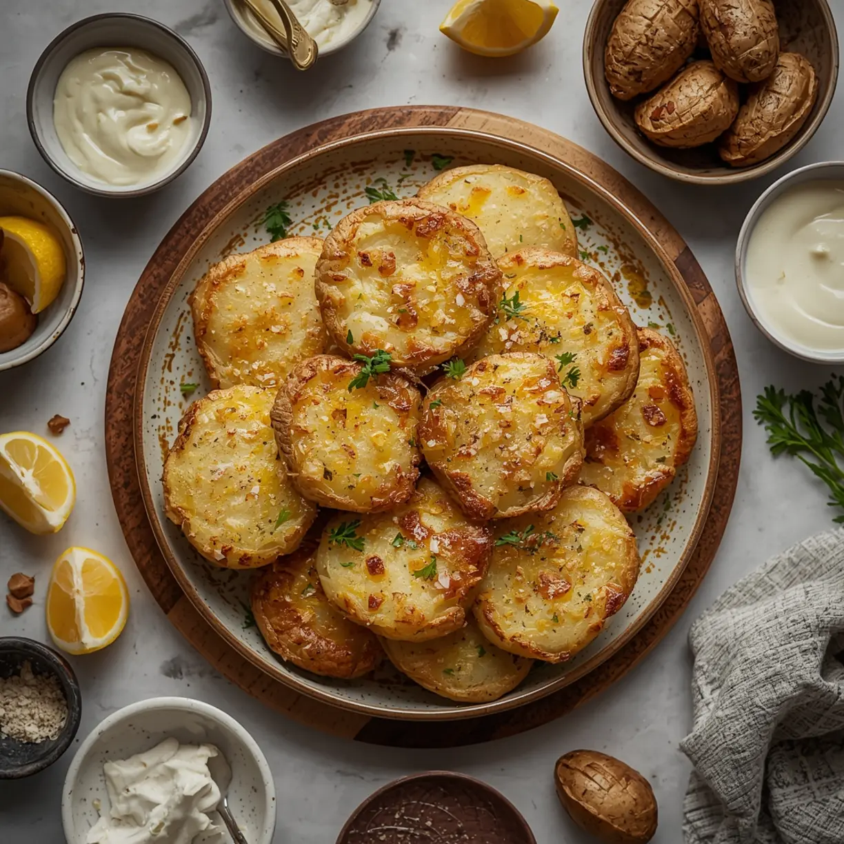 Easy Crispy Smashed Potatoes (5-Ingredient) 2 Smashed Potatoes 2