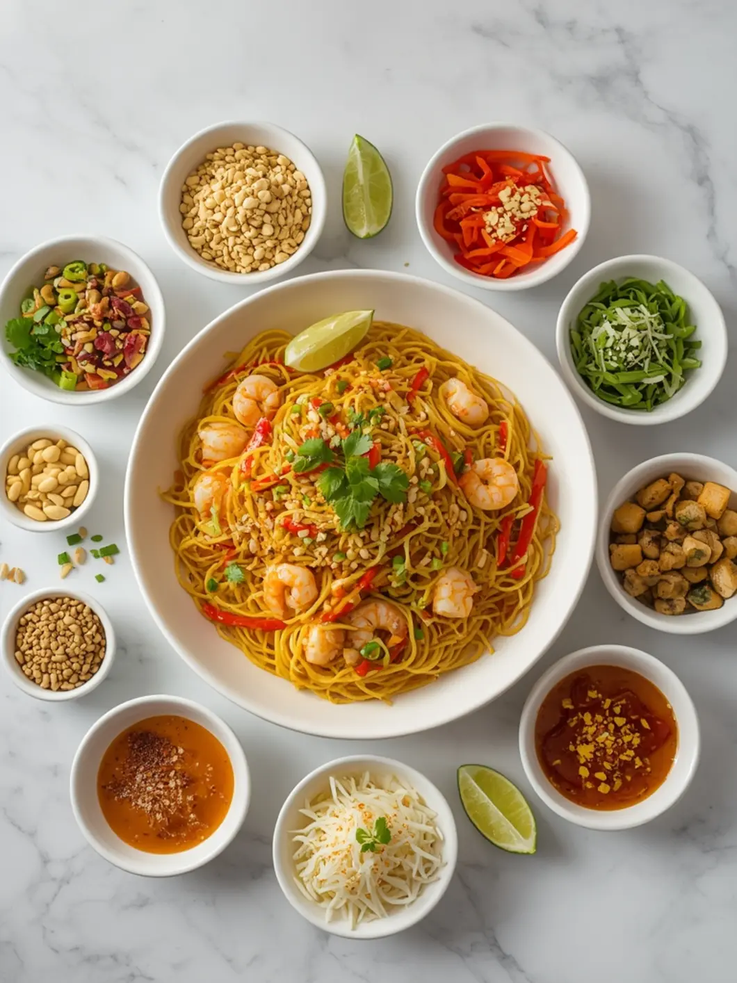 Spaghetti Squash Pad Thai variations