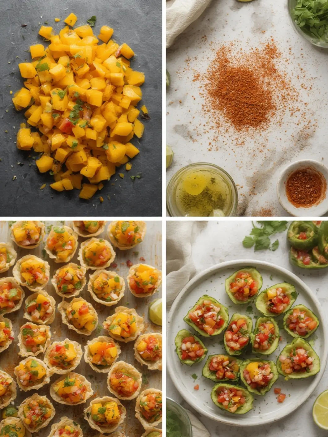 Easy way to make Spicy Mango Salsa Cups in 30 Minutes 2 Spicy Mango Salsa Cups 1