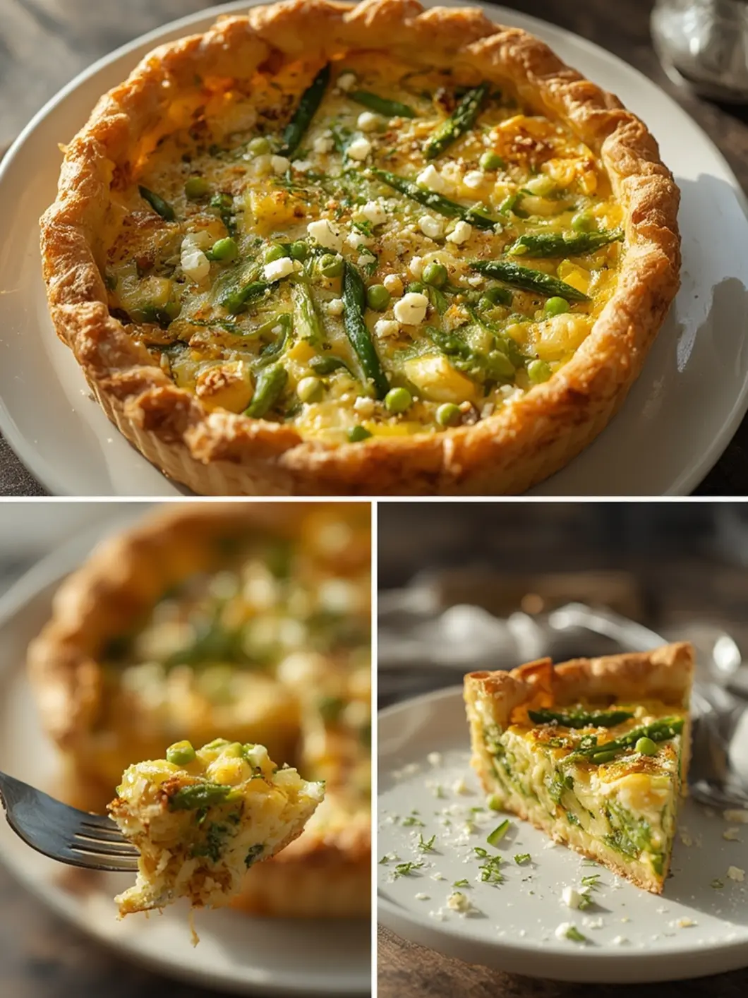 Easy Spring Vegetable Quiche Recipe (Simple & Best) 3 Spring Vegetable Quiche 1