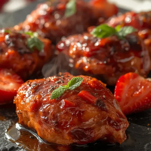 Easy Strawberry BBQ Chicken (5-Ingredient) - Sweet & Savory Dinner 4 Strawberry BBQ Chicken