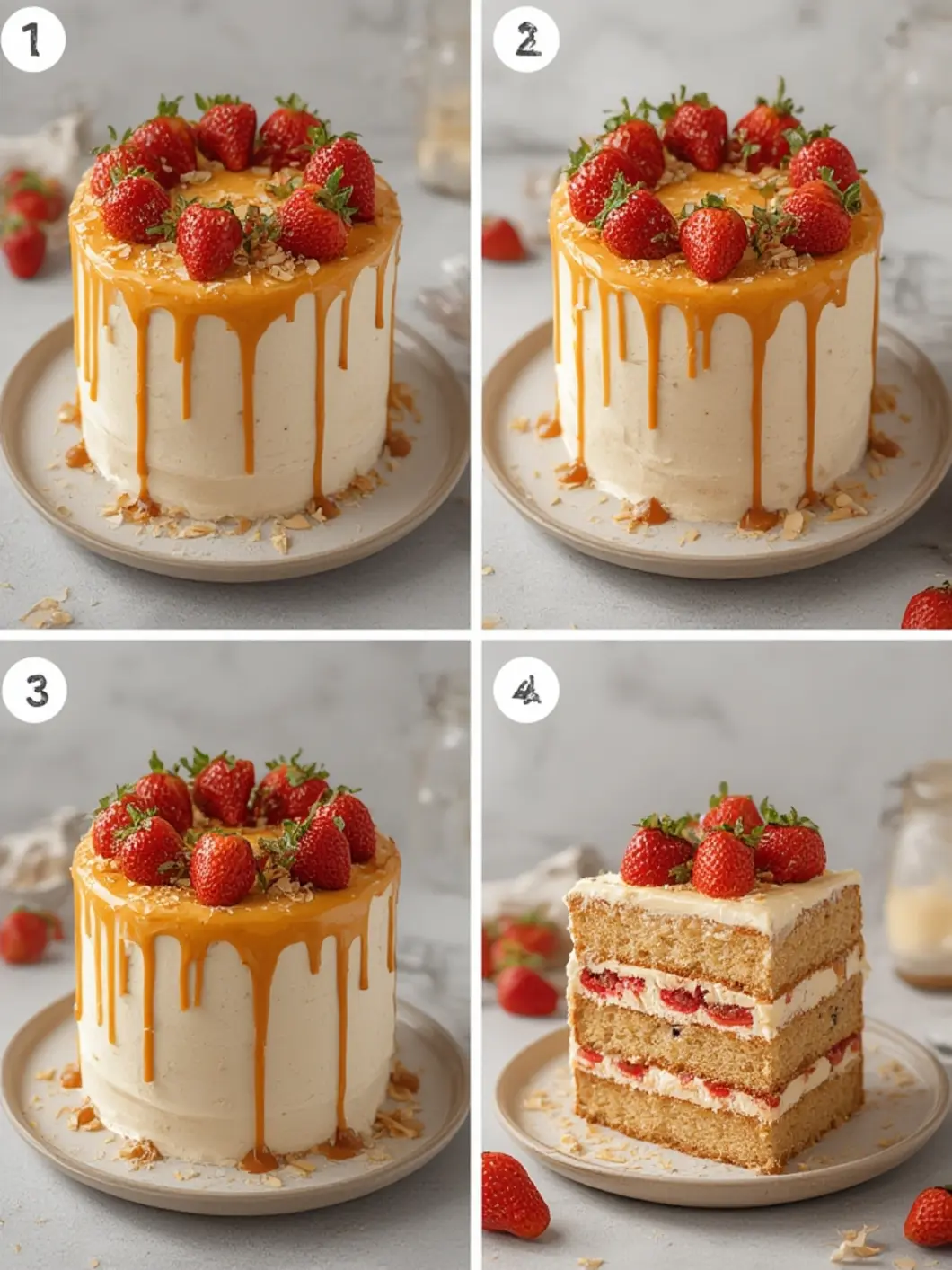 Strawberry Brown Butter Cake 1