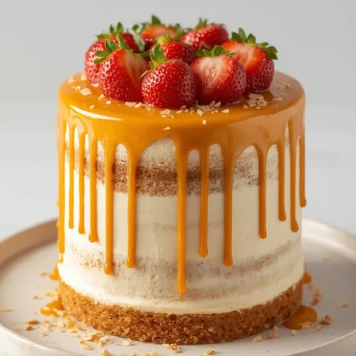 Strawberry Brown Butter Cake