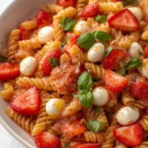 Strawberry Caprese Pasta 3