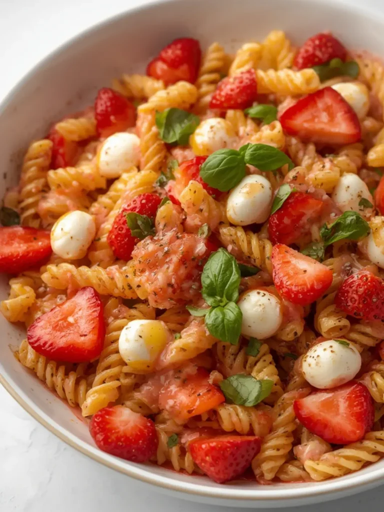 Strawberry Caprese Pasta
