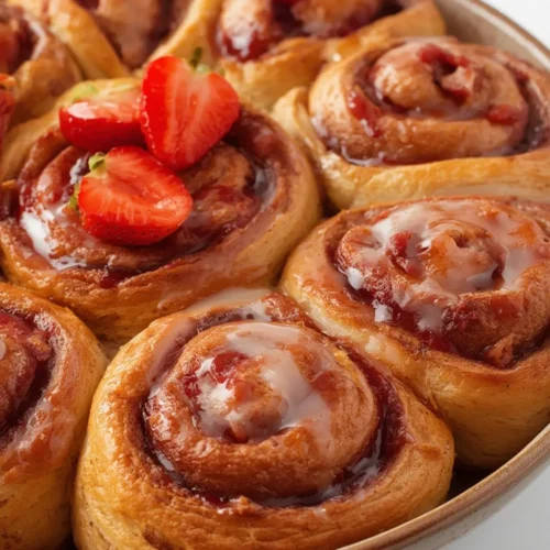 Strawberry Cinnamon Rolls 1