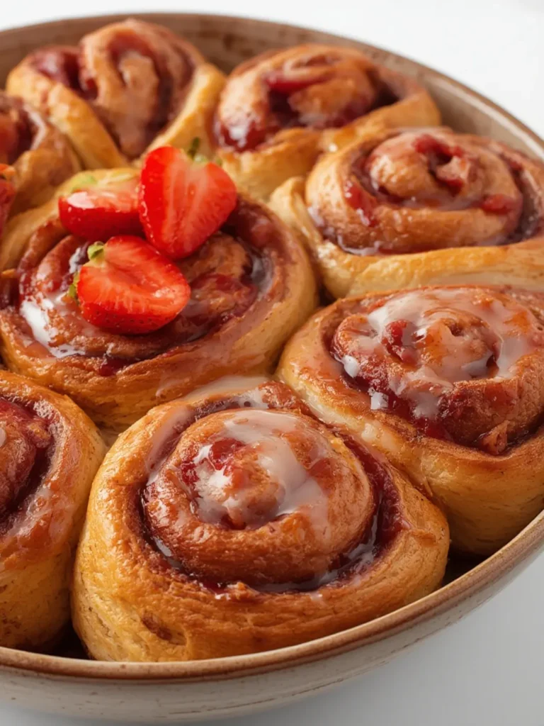 Strawberry Cinnamon Rolls