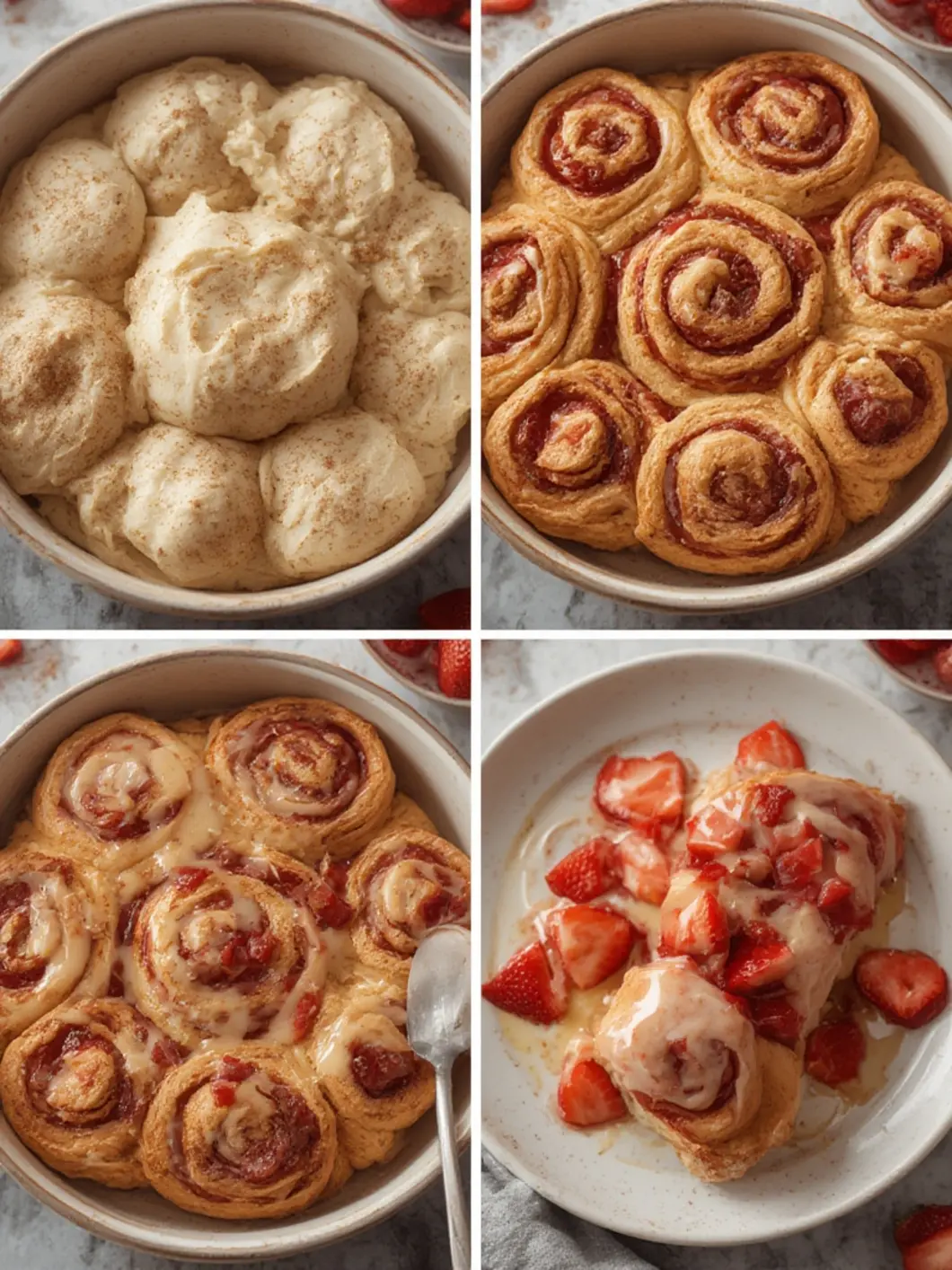 Strawberry Cinnamon Rolls 2