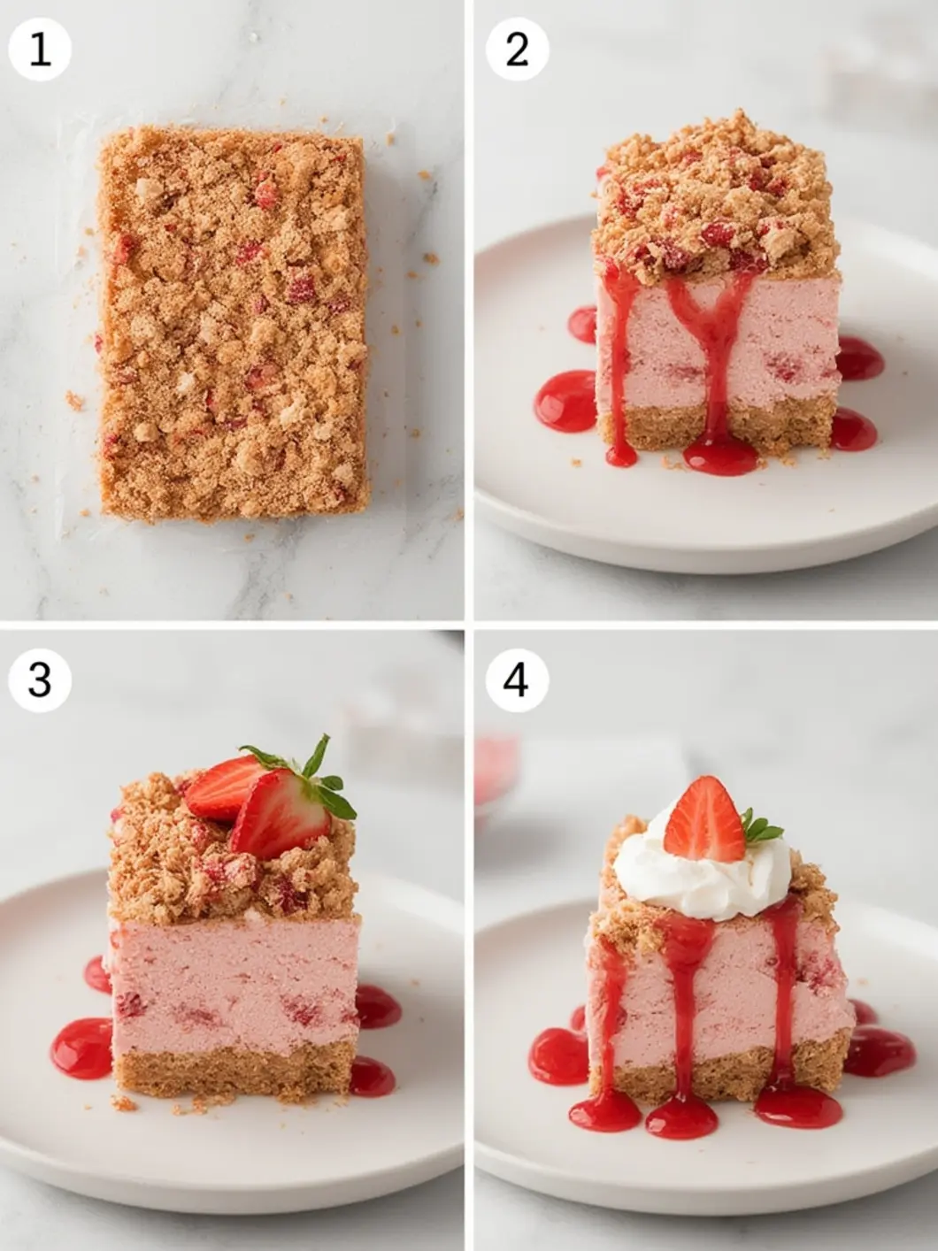 Strawberry Crunch Cheesecake 1