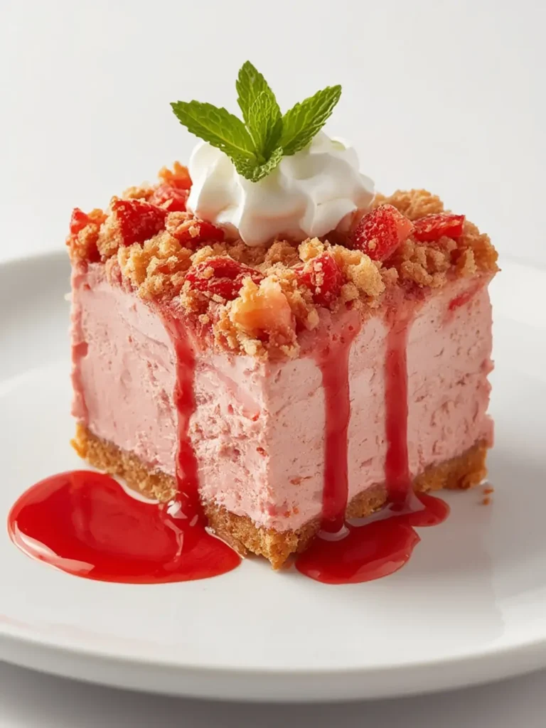 Strawberry Crunch Cheesecake
