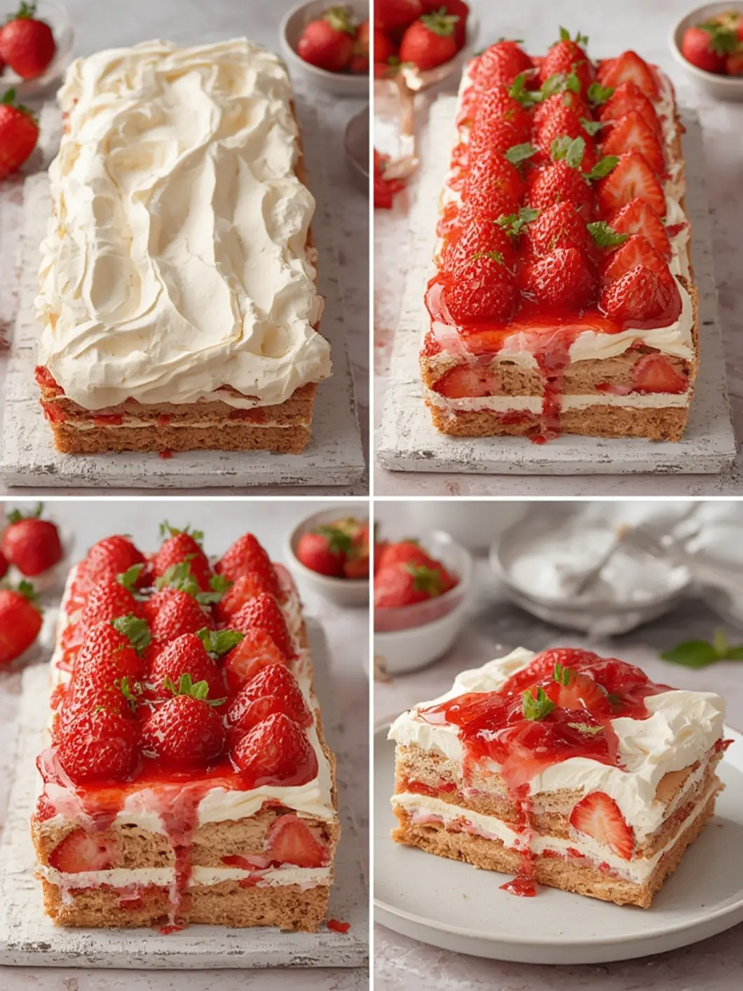 Strawberry Icebox Cake 1