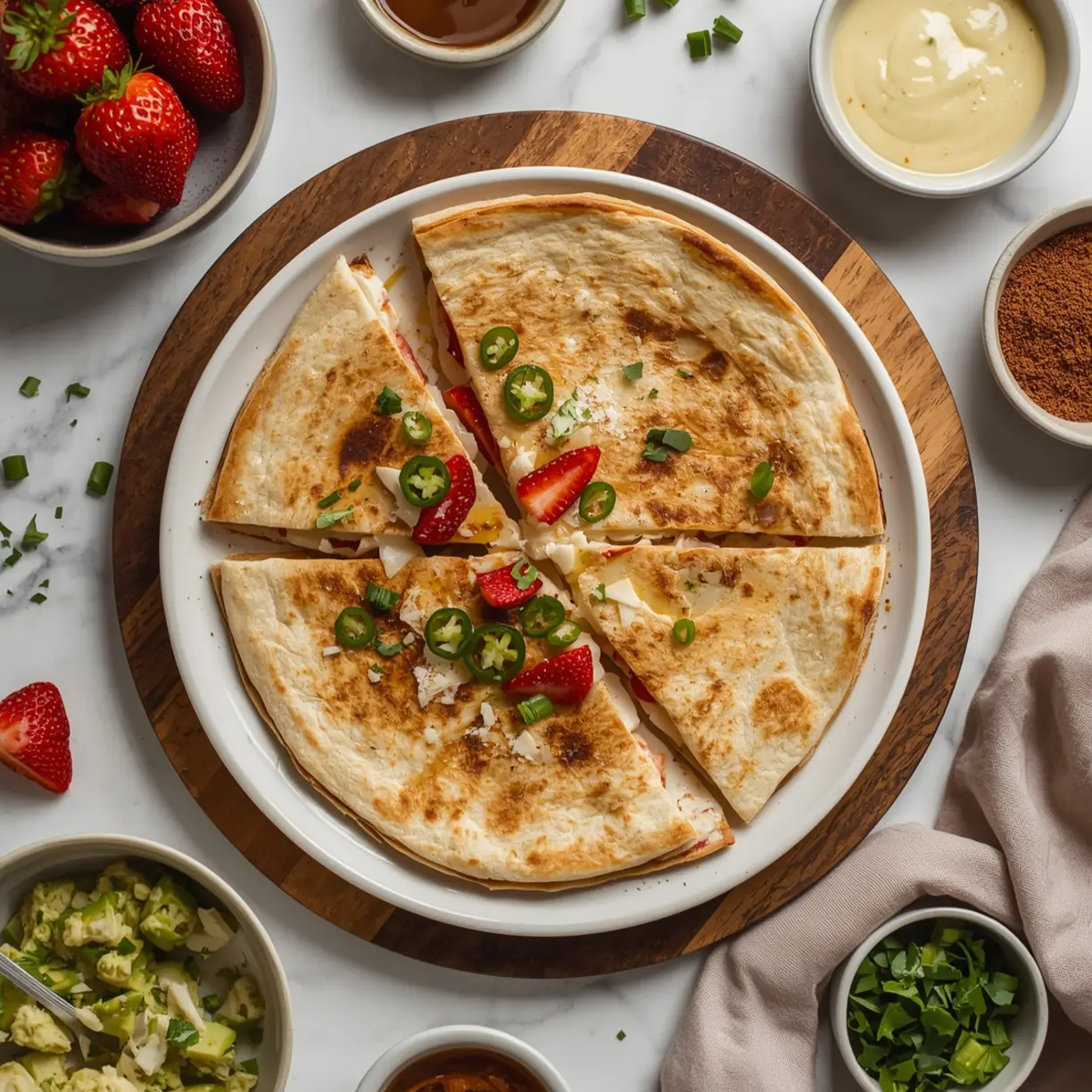Easy Strawberry Jalapeño Quesadillas (5-Ingredient) 2 Strawberry Jalapeyo Quesadillas 2