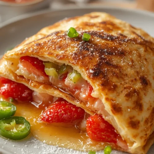 Easy Strawberry Jalapeño Quesadillas (5-Ingredient) 6 Strawberry Jalapeyo Quesadillas