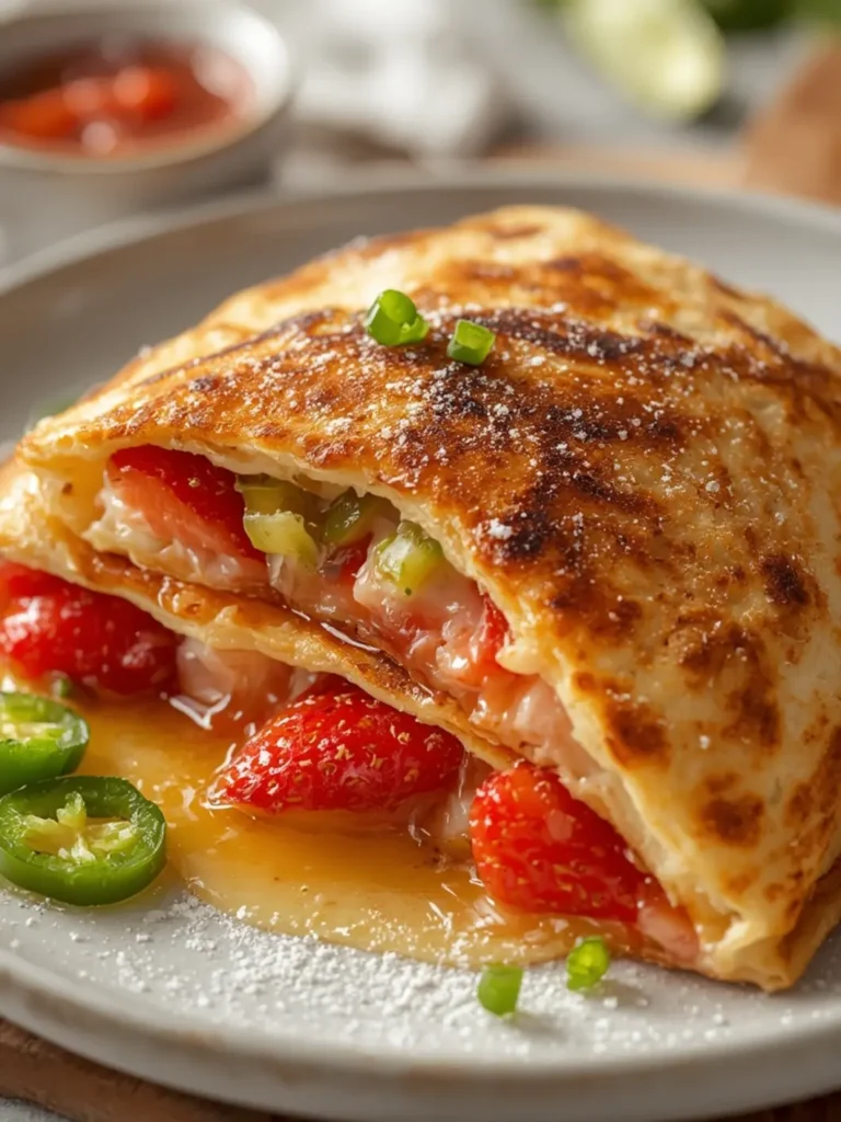 Strawberry Jalapeño Quesadillas