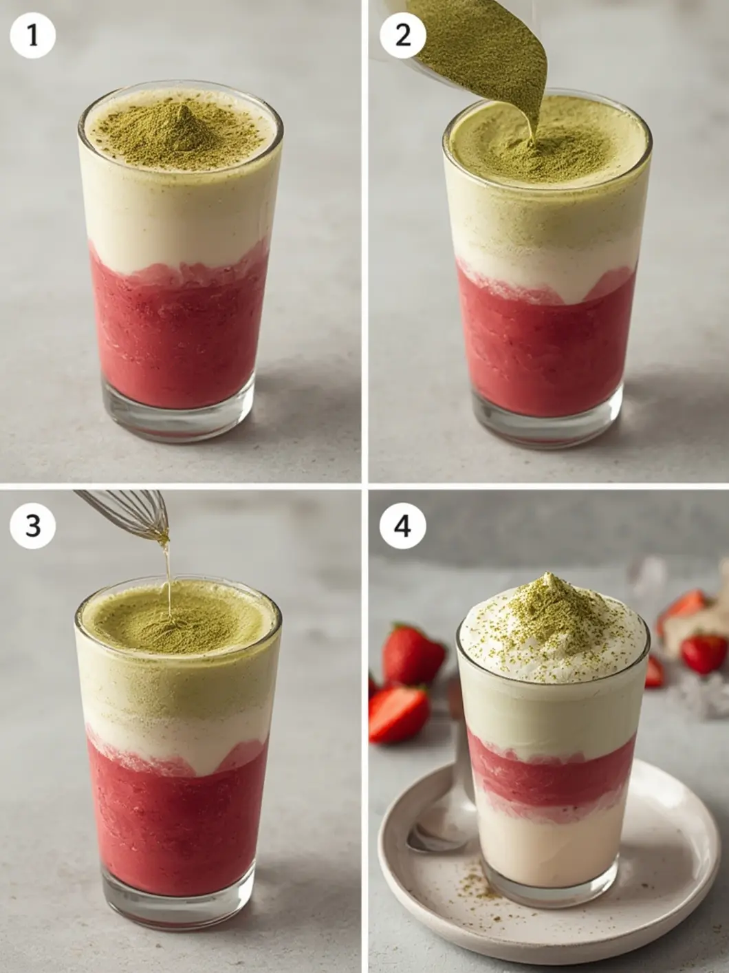 Strawberry Matcha Latte 1