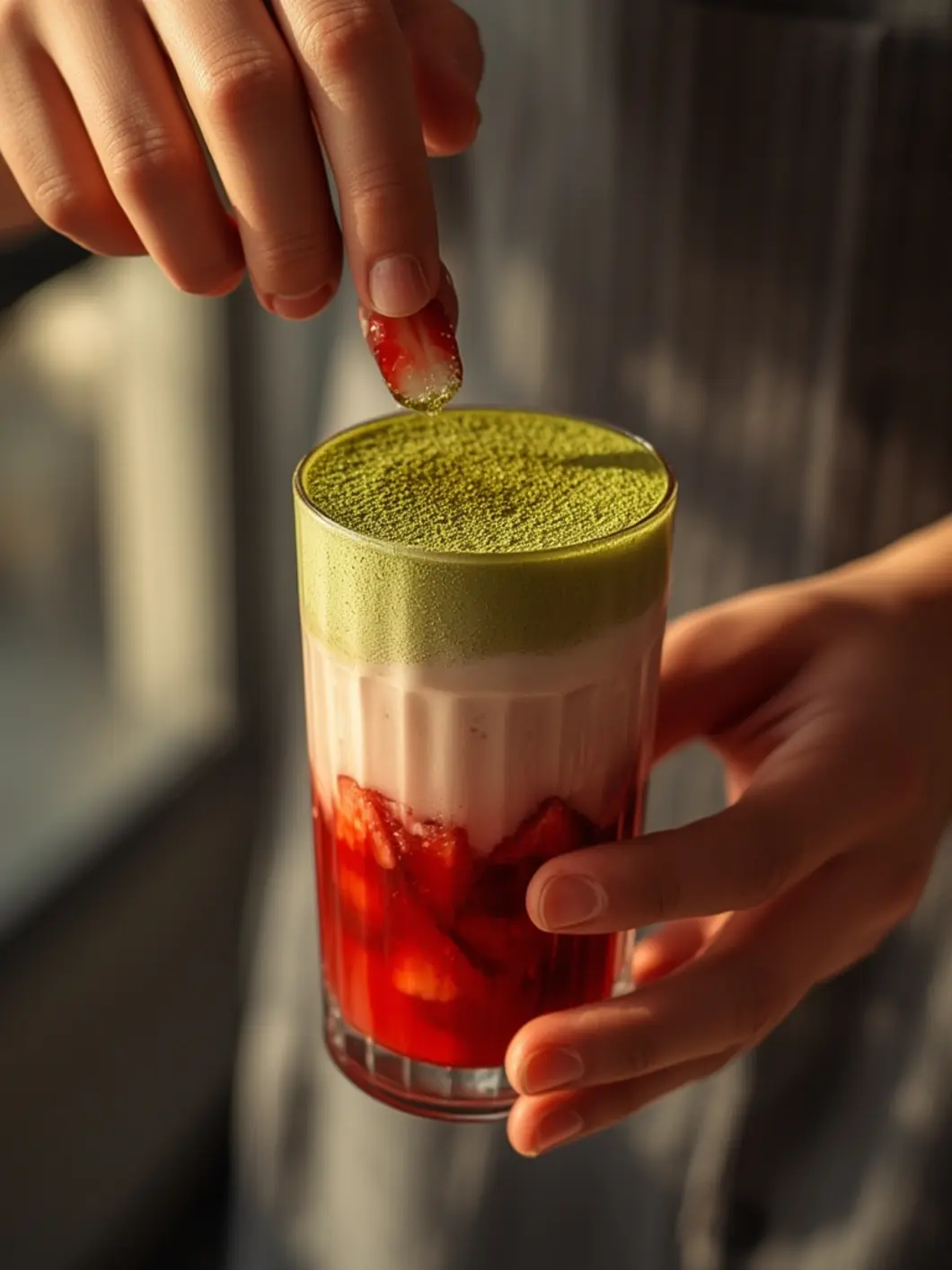 Strawberry Matcha Latte 2