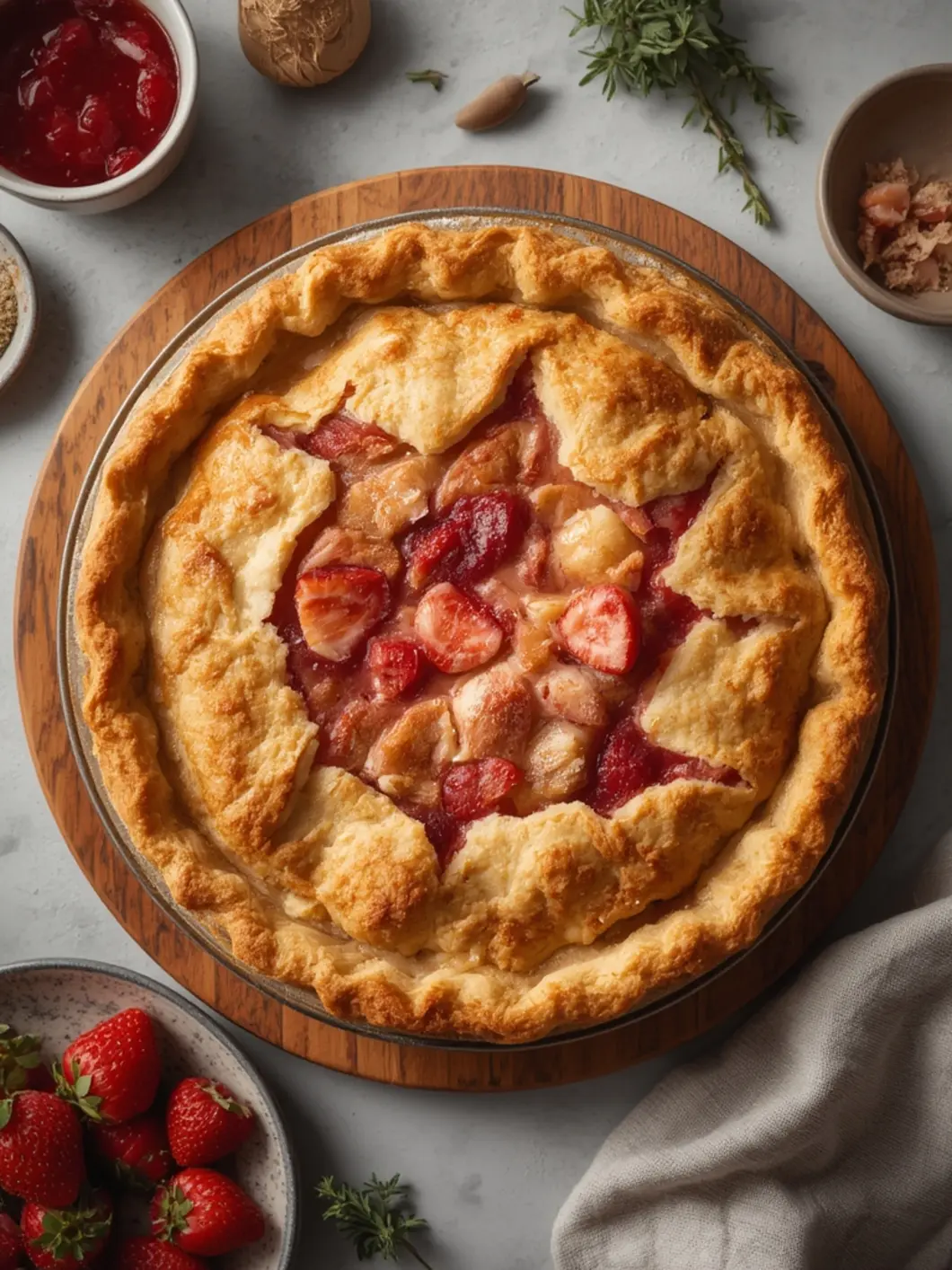 Easy Strawberry Rhubarb Pie Recipe (Simple & Classic) 2 Strawberry Rhubarb Pie 2