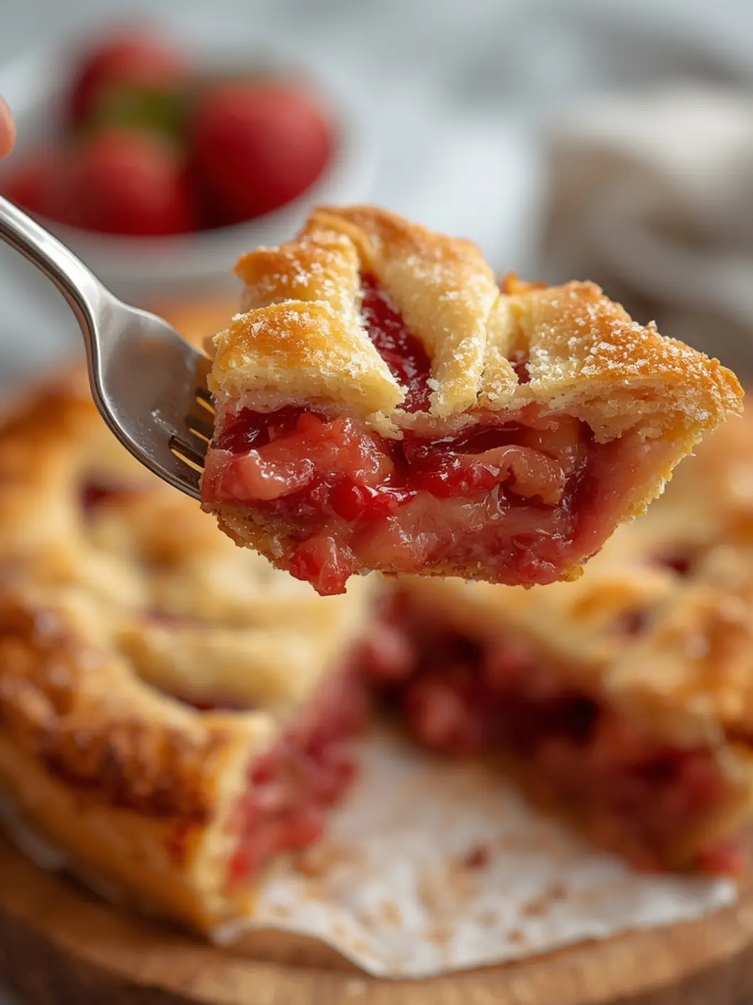 Easy Strawberry Rhubarb Pie Recipe (Simple & Classic) 4 Strawberry Rhubarb Pie 3