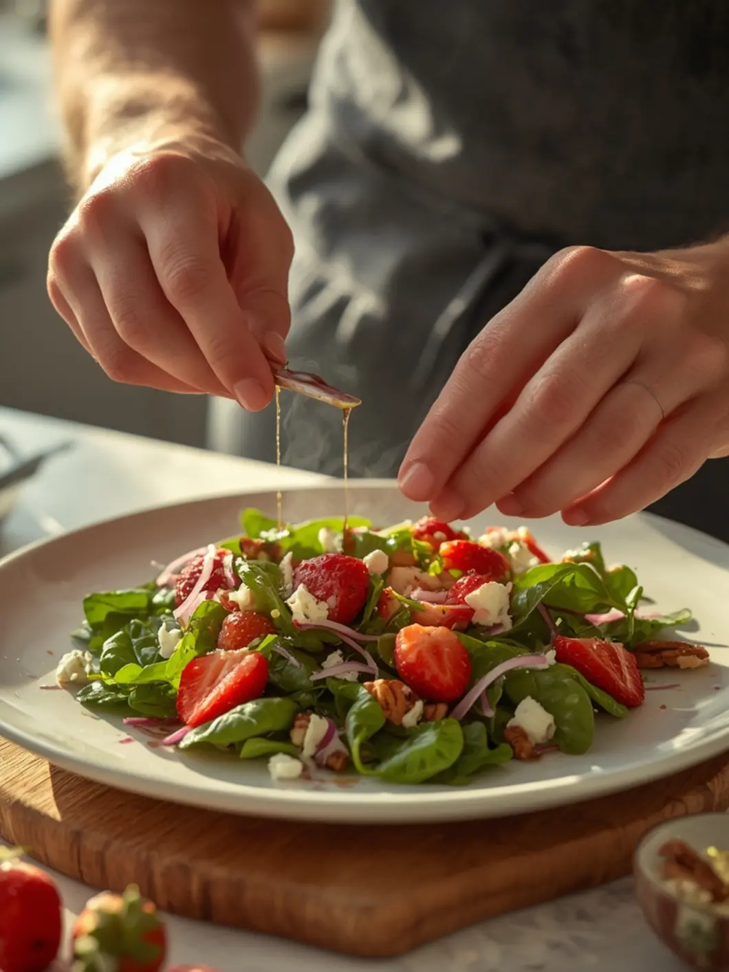 Easy Strawberry Spinach Salad (5 Ingredients) 3 Strawberry Spinach Salad 2