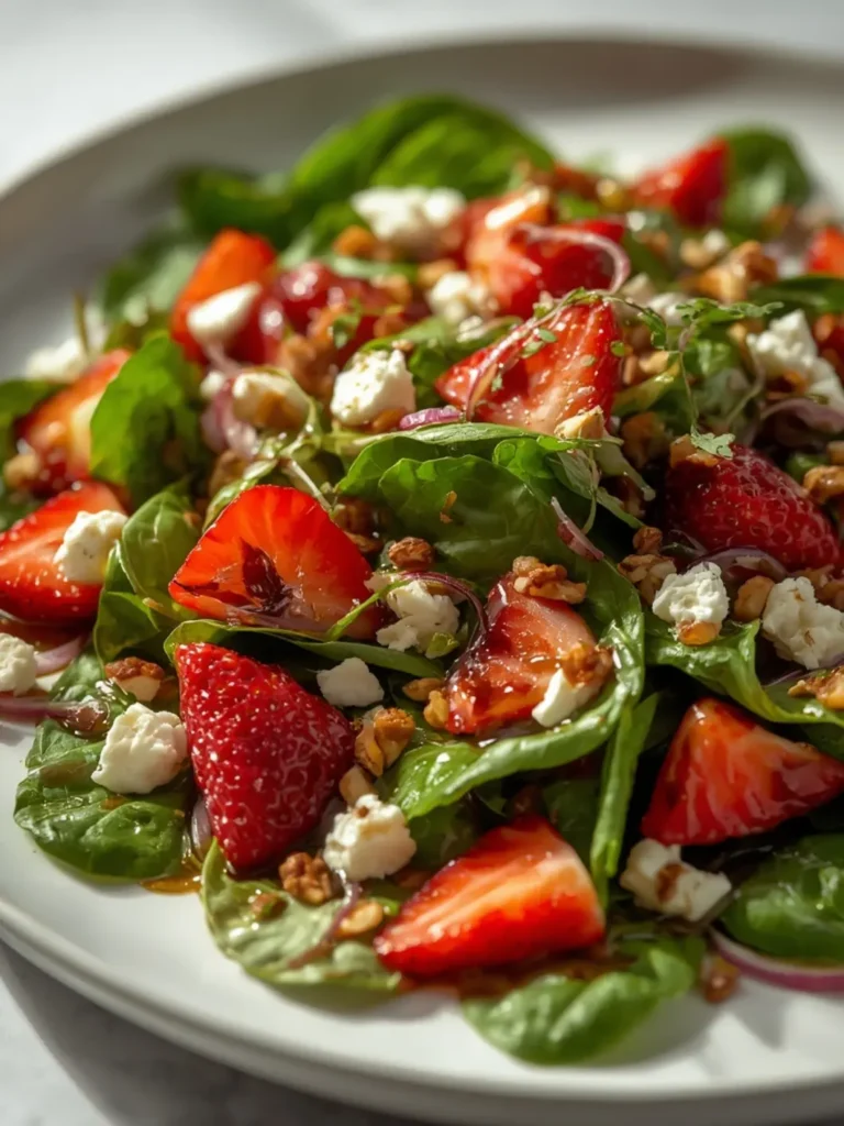 Strawberry Spinach Salad
