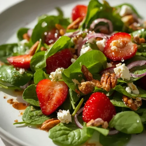 Easy Strawberry Spinach Salad (5 Ingredients) 4 Strawberry Spinach Salad
