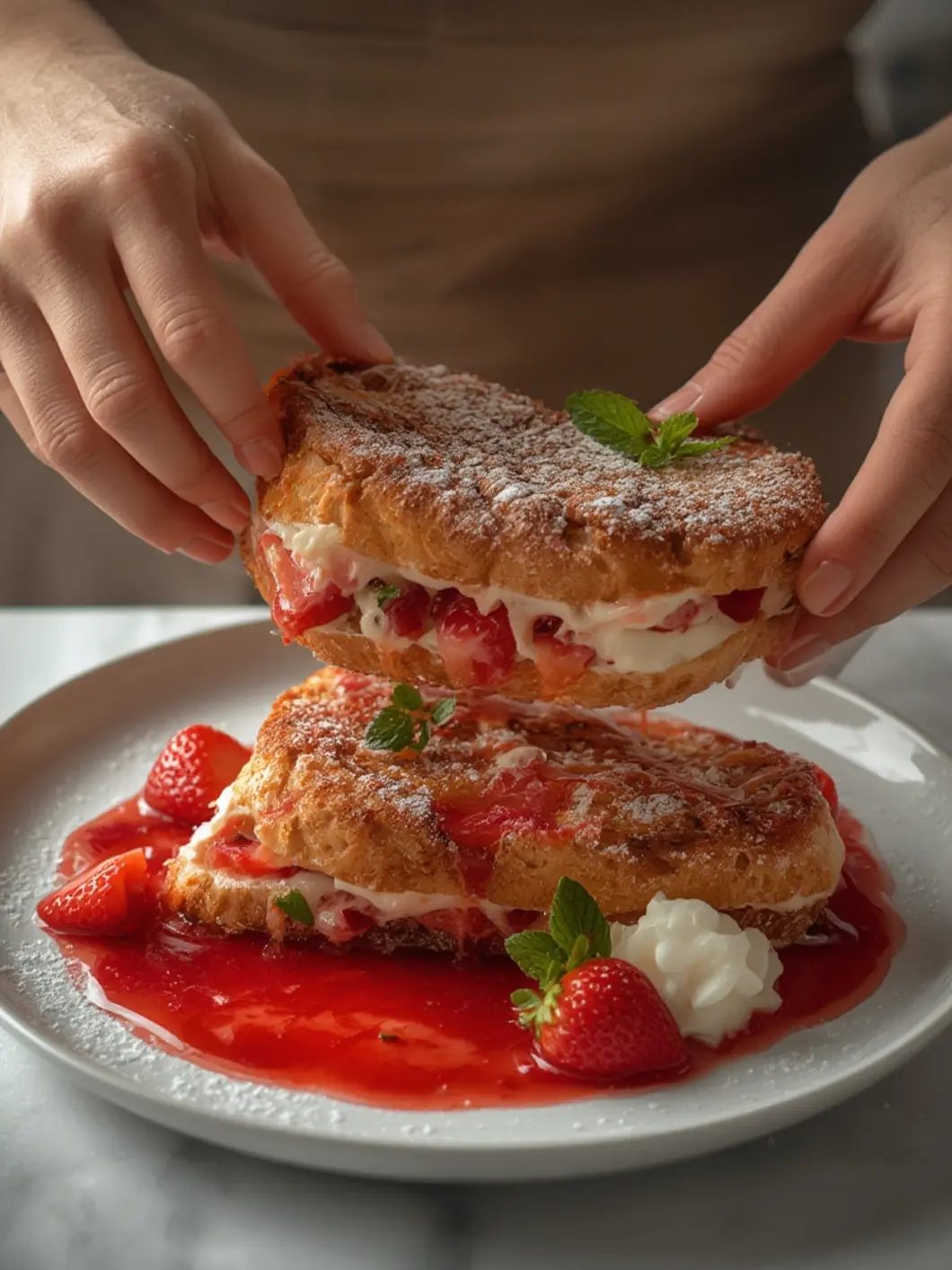 Strawberry Stuffed French Toast 2