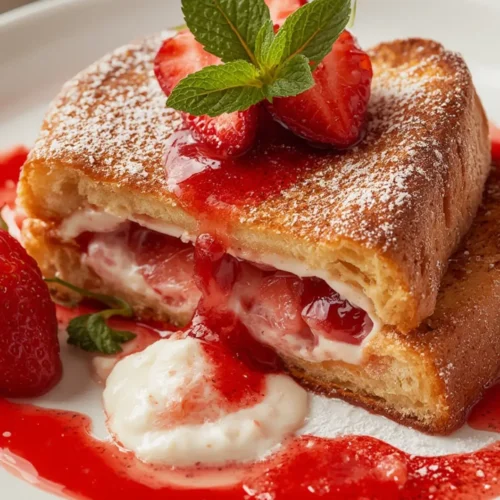Strawberry Stuffed French Toast