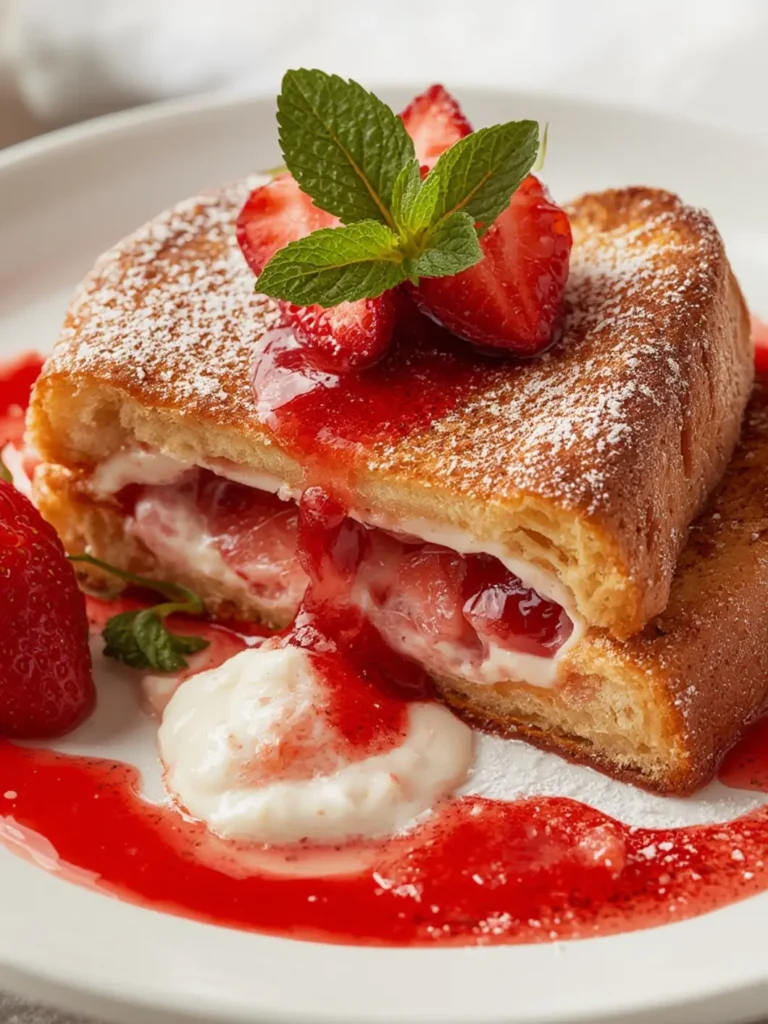 Strawberry Stuffed French Toast