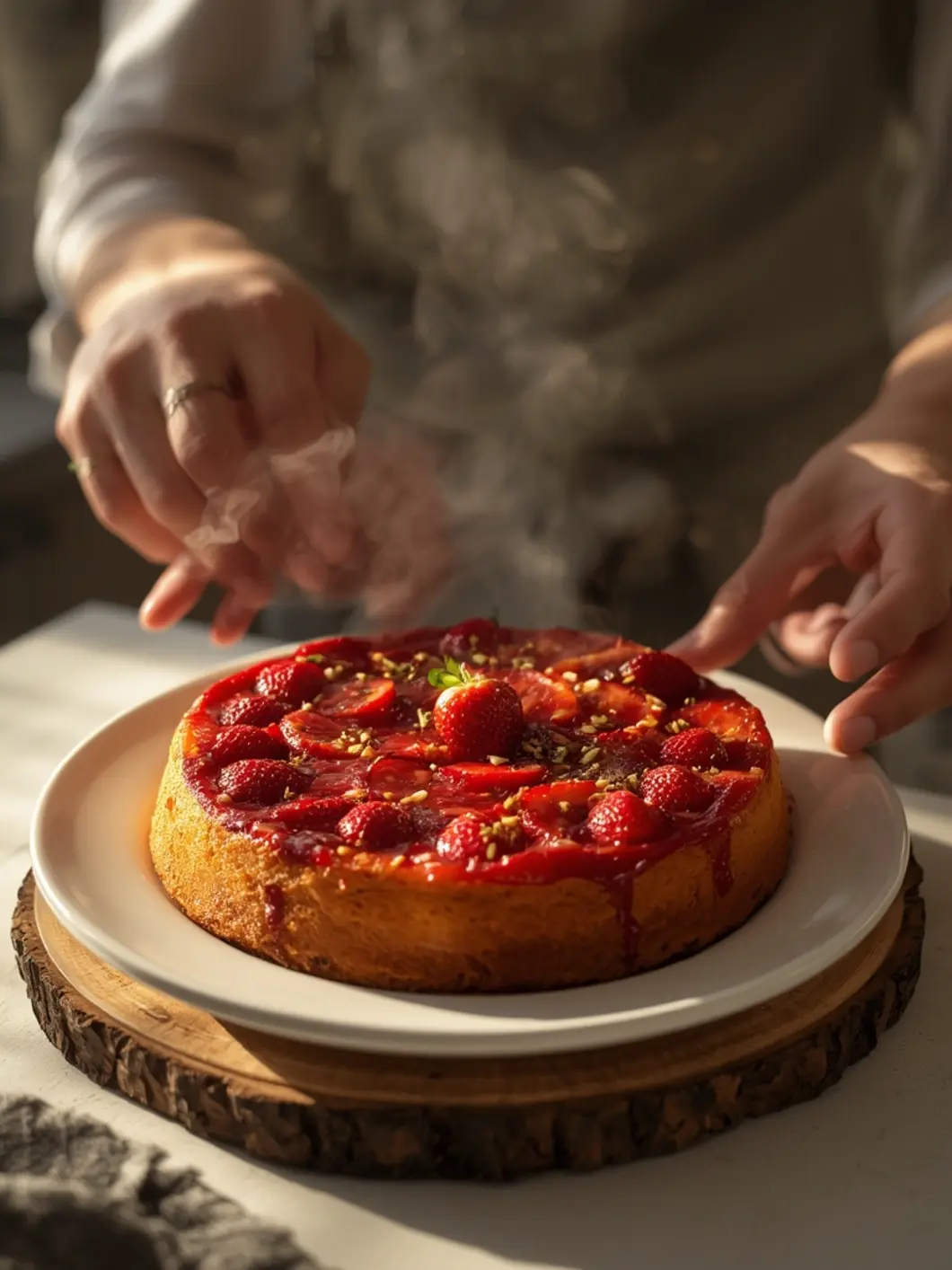 Strawberry Upside Down Cake 2