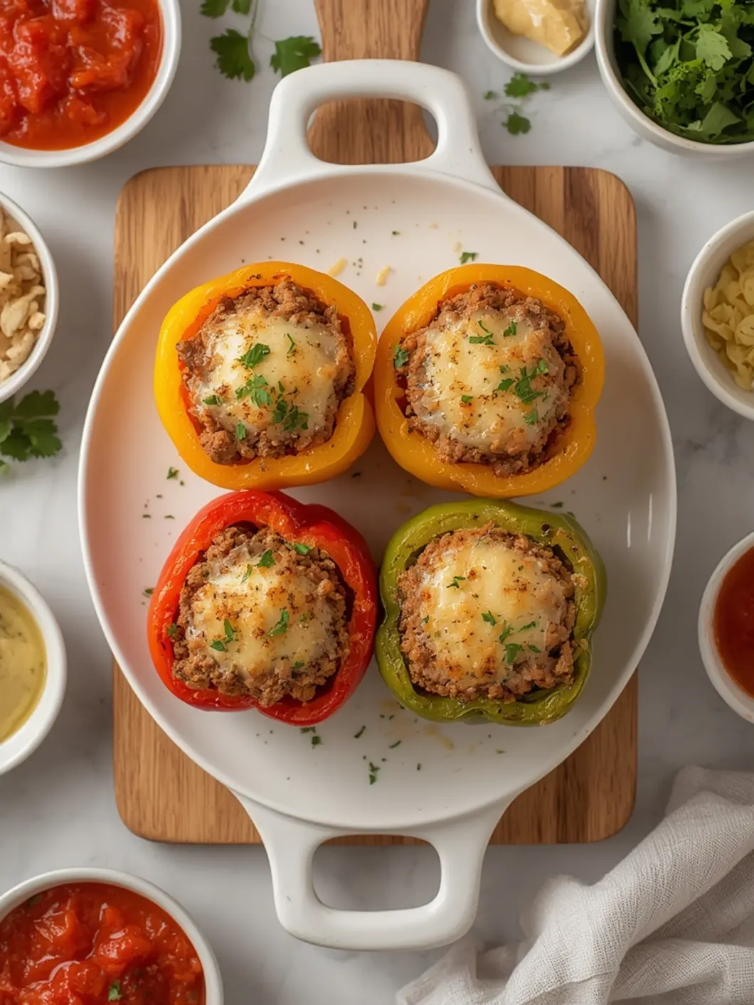 Easy Stuffed Bell Peppers (5-Ingredient Dinner) 2 Stuffed Bell Peppers 2