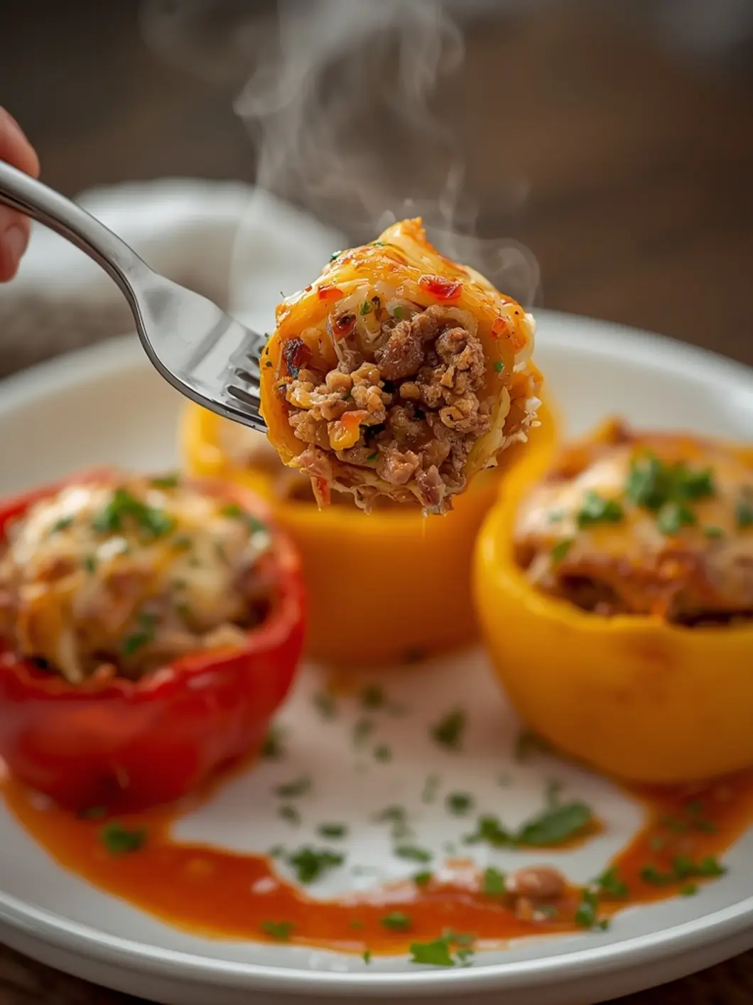 Easy Stuffed Bell Peppers (5-Ingredient Dinner) 4 Stuffed Bell Peppers 3