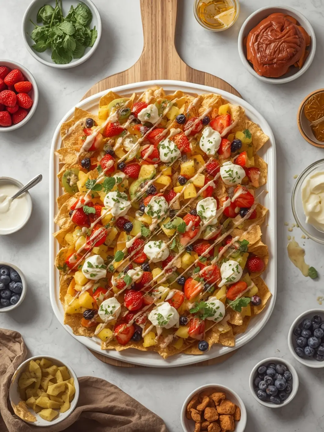 No-Bake Super Bowl Fruit Nachos (15-Minute Appetizer) 2 Super Bowl Fruit Nachos 2