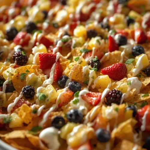 No-Bake Super Bowl Fruit Nachos (15-Minute Appetizer) 6 Super Bowl Fruit Nachos