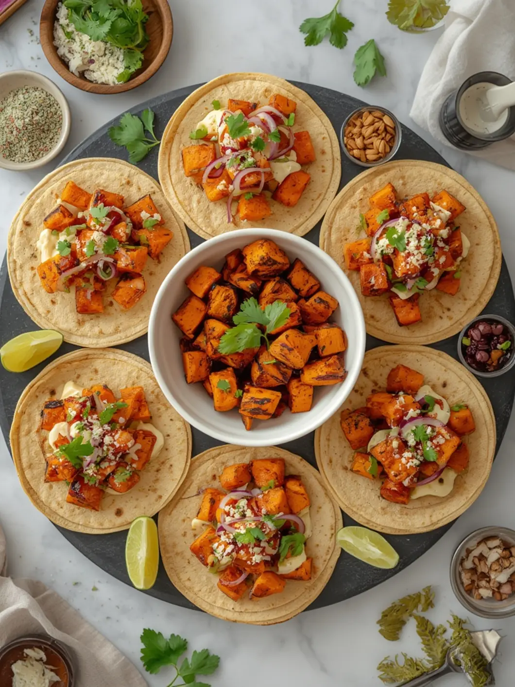 Sweet Potato Tacos variations