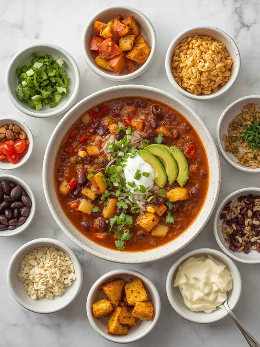 Vegetarian Chili variations