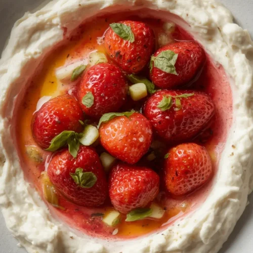 Whipped Feta with Roasted Strawberries