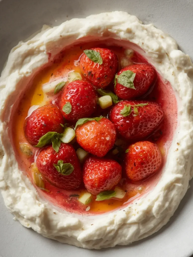 Whipped Feta with Roasted Strawberries