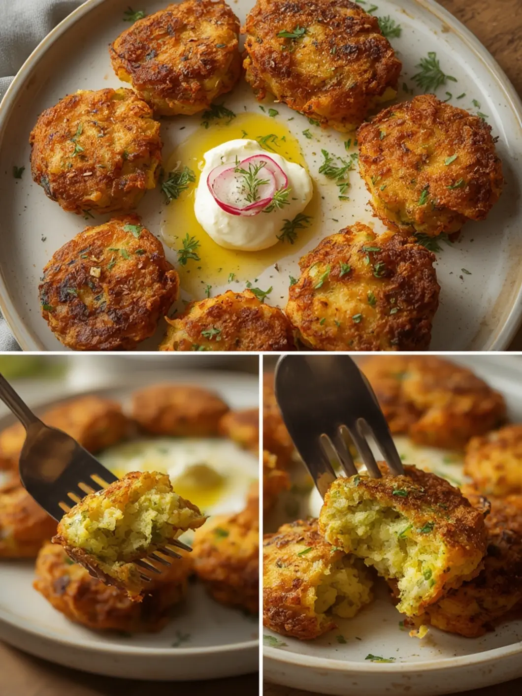 Easy Zucchini Fritters (Crispy, 5-Ingredient) 3 Zucchini Fritters 1
